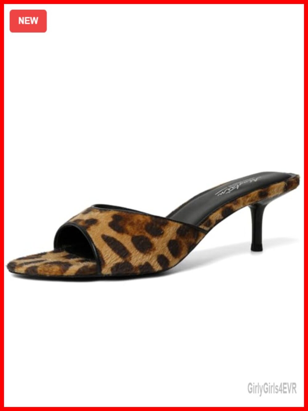 Kitten Heel Pointed Toe Faux Leather Mule Sandals Slip On Party Wedding
